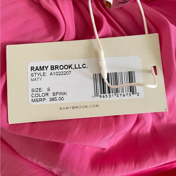 New! Ramy Brook Pink Top Blouse - Picture 6 of 7